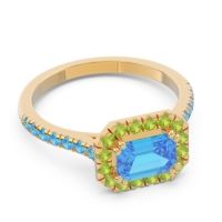 East-West Halo Zari Ring