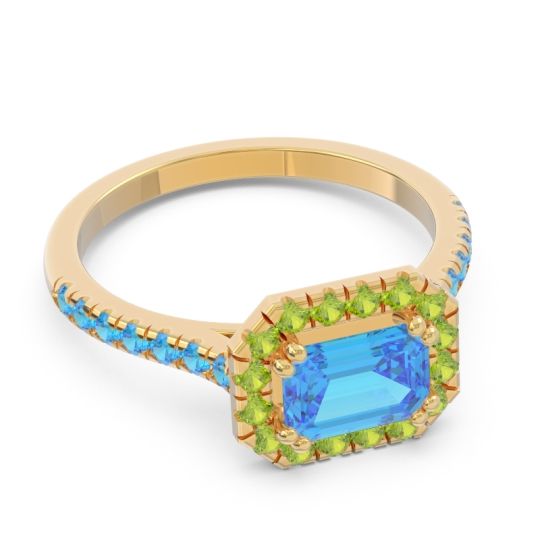 East-West Halo Zari Ring