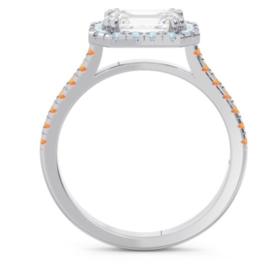 East-West Halo Zari Ring