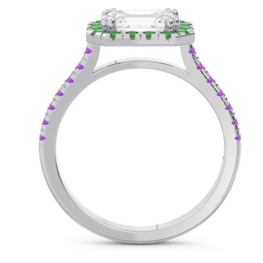 East-West Halo Zari Ring
