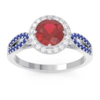 Halo Pave Kalya Ring