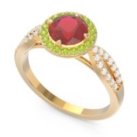 Halo Pave Kalya Ring