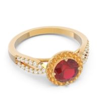 Halo Pave Kalya Ring