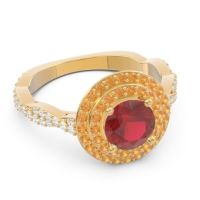 Halo Pave Sarit Ring