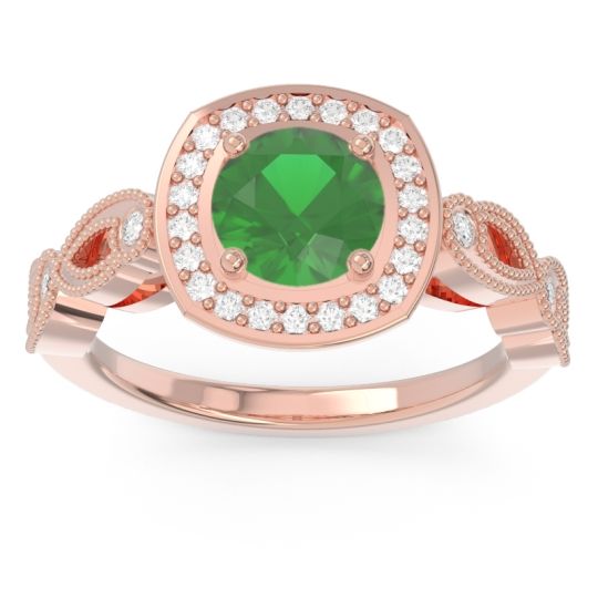 Art Deco Halo Tevana Ring