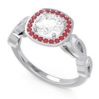 Art Deco Halo Tevana Ring