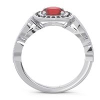 Art Deco Halo Tevana Ring