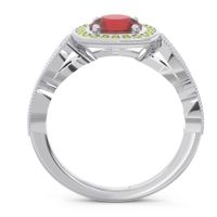 Art Deco Halo Tevana Ring