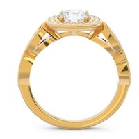 Art Deco Halo Tevana Ring