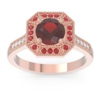 Art Deco Halo Puraya Ring