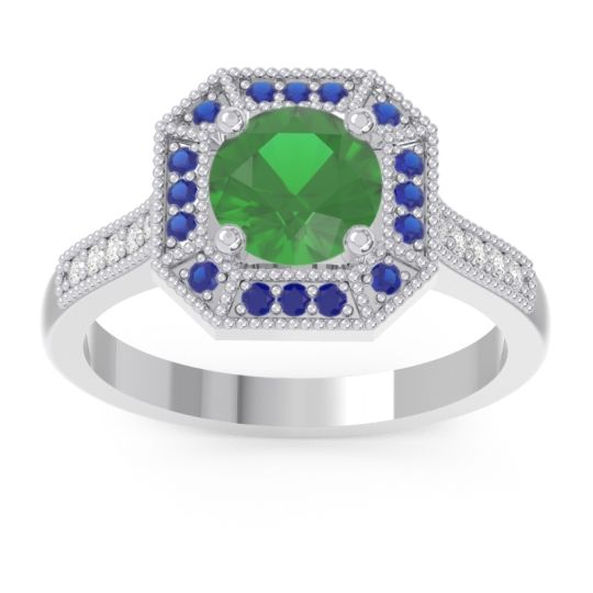 Art Deco Halo Puraya Ring