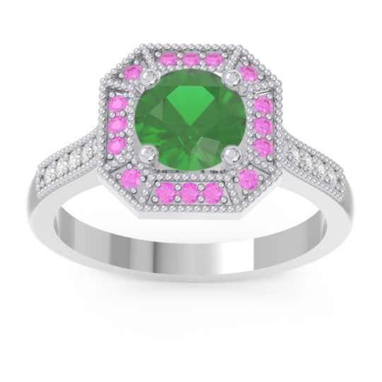 Art Deco Halo Puraya Ring
