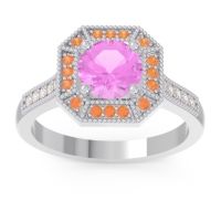 Art Deco Halo Puraya Ring