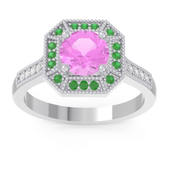 Art Deco Halo Puraya Ring