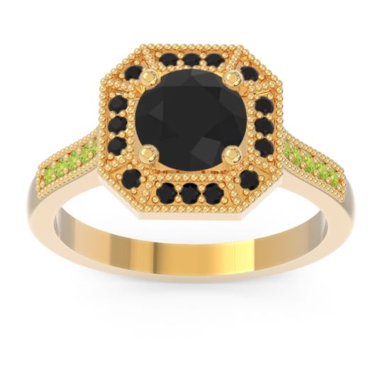 Art Deco Halo Puraya Ring