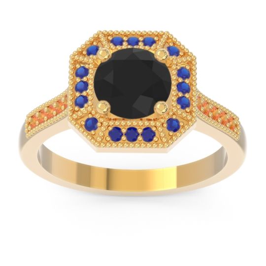 Art Deco Halo Puraya Ring