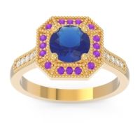 Art Deco Halo Puraya Ring