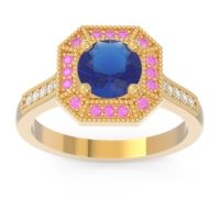 Art Deco Halo Puraya Ring
