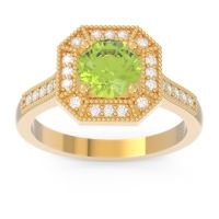 Art Deco Halo Puraya Ring
