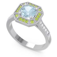 Art Deco Halo Puraya Ring