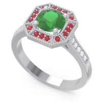 Art Deco Halo Puraya Ring