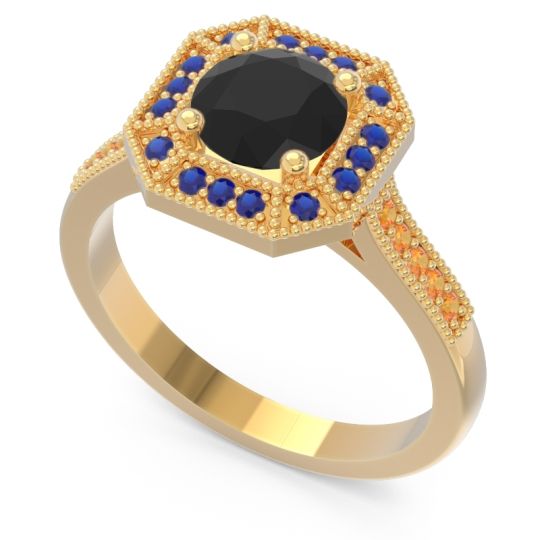 Art Deco Halo Puraya Ring