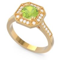 Art Deco Halo Puraya Ring