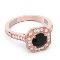 Art Deco Halo Puraya Ring