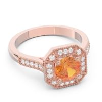 Art Deco Halo Puraya Ring