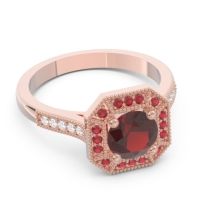 Art Deco Halo Puraya Ring