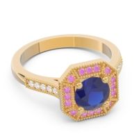 Art Deco Halo Puraya Ring