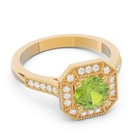 Art Deco Halo Puraya Ring