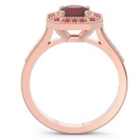 Art Deco Halo Puraya Ring