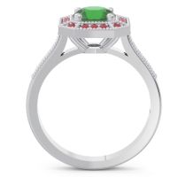 Art Deco Halo Puraya Ring