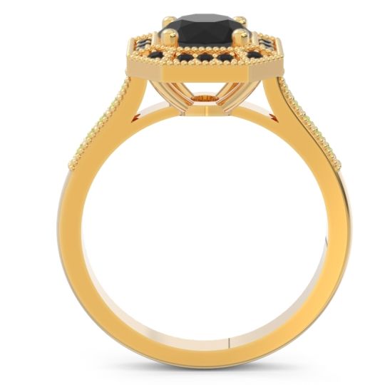Art Deco Halo Puraya Ring