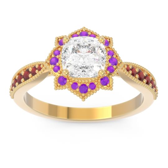 Art Deco Halo Roha Ring