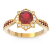 Art Deco Halo Roha Ring