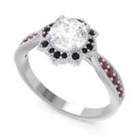 Art Deco Halo Roha Ring