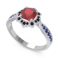 Art Deco Halo Roha Ring