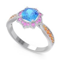 Art Deco Halo Roha Ring