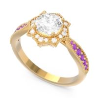 Art Deco Halo Roha Ring