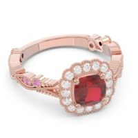 Art Deco Halo Roha Ring