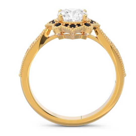 Art Deco Halo Roha Ring