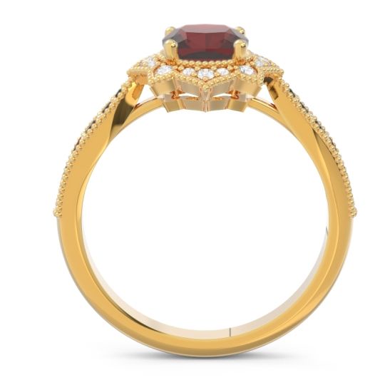 Art Deco Halo Roha Ring