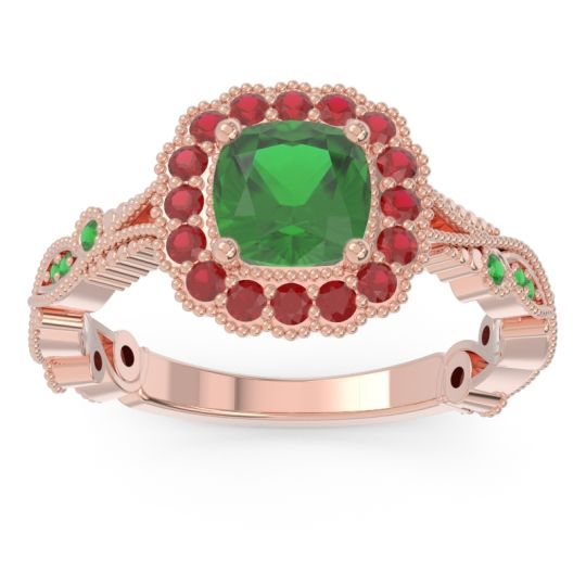 Art Deco Halo Guna Ring