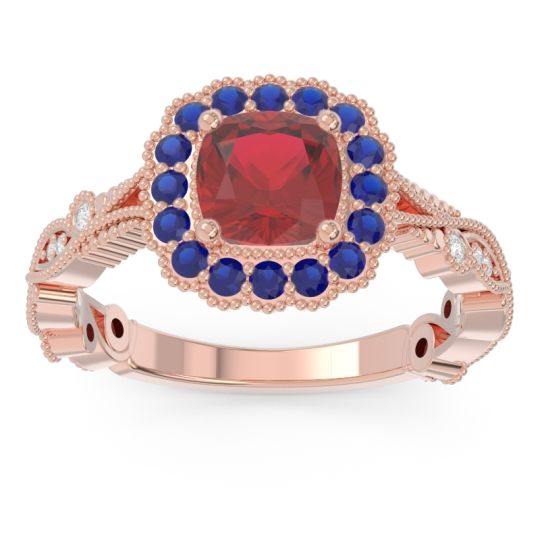 Art Deco Halo Guna Ring