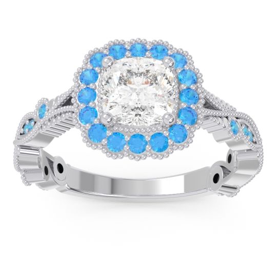 Art Deco Halo Guna Ring