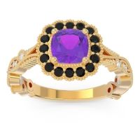 Art Deco Halo Guna Ring