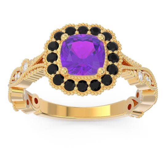 Art Deco Halo Guna Ring