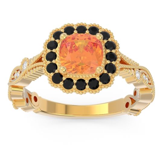 Art Deco Halo Guna Ring